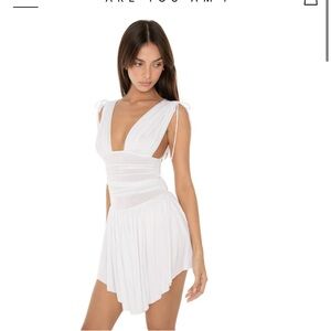 Are you am I mini white dress, size SMALL.